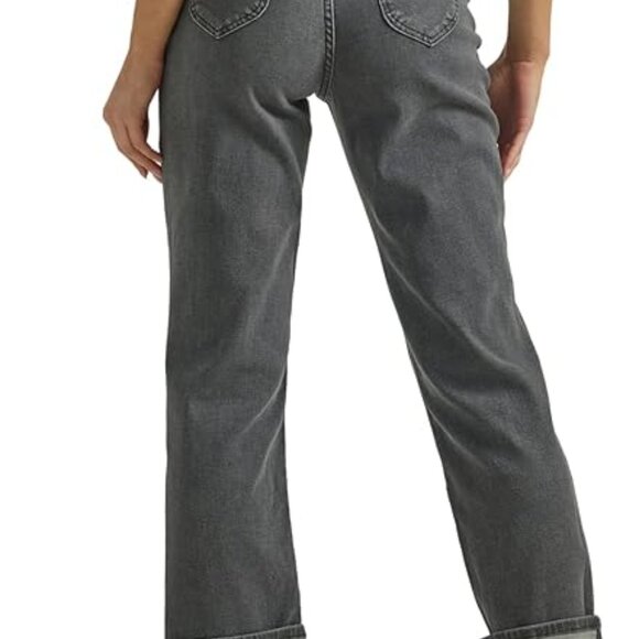 BNIB - Lee Womens Mid-Rise Boyfriend Jeans - Washed Black - Picture 3 of 5